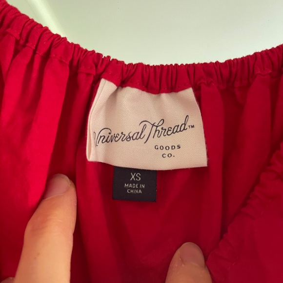 Universal Thread Red Ruffle-Sleeve Maxi Dress - Picture 4 of 4